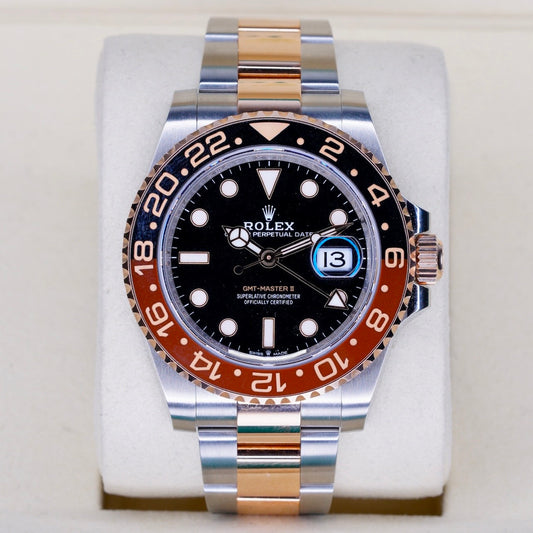 Rolex GMT-Master II 126711CHNR “ROOTBEER” Black Dial Two-Tone Rose Gold & Steel 40mm 2023