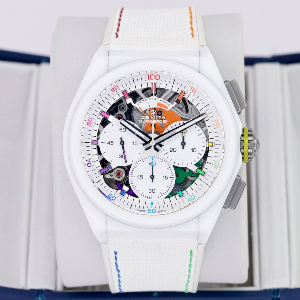 Zenith Defy El Primero 21 49.9010.9004/01.R947 “CHROMA” Skeleton White Ceramic 44mm 2022