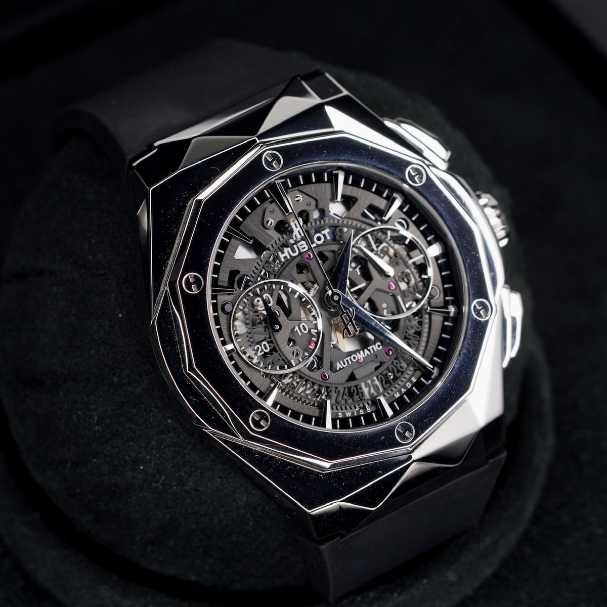 Hublot Classic Fusion Aerofusion 525.NX.0170.RX.ORL18 “ORLINSKI” Skeleton Dial Titanium 45mm