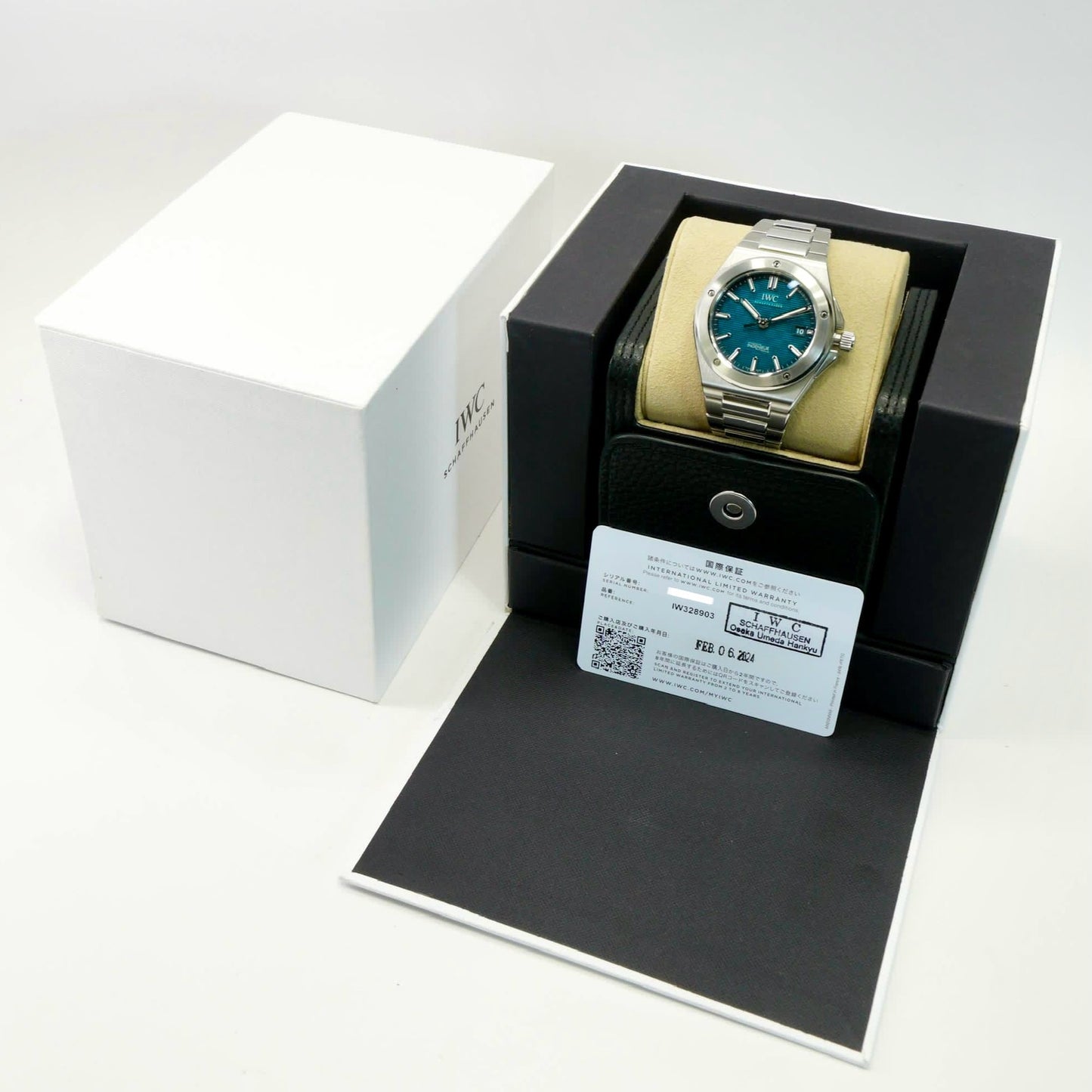 IWC Ingenieur IW328903 Aqua Green Dial Stainless Steel 40mm