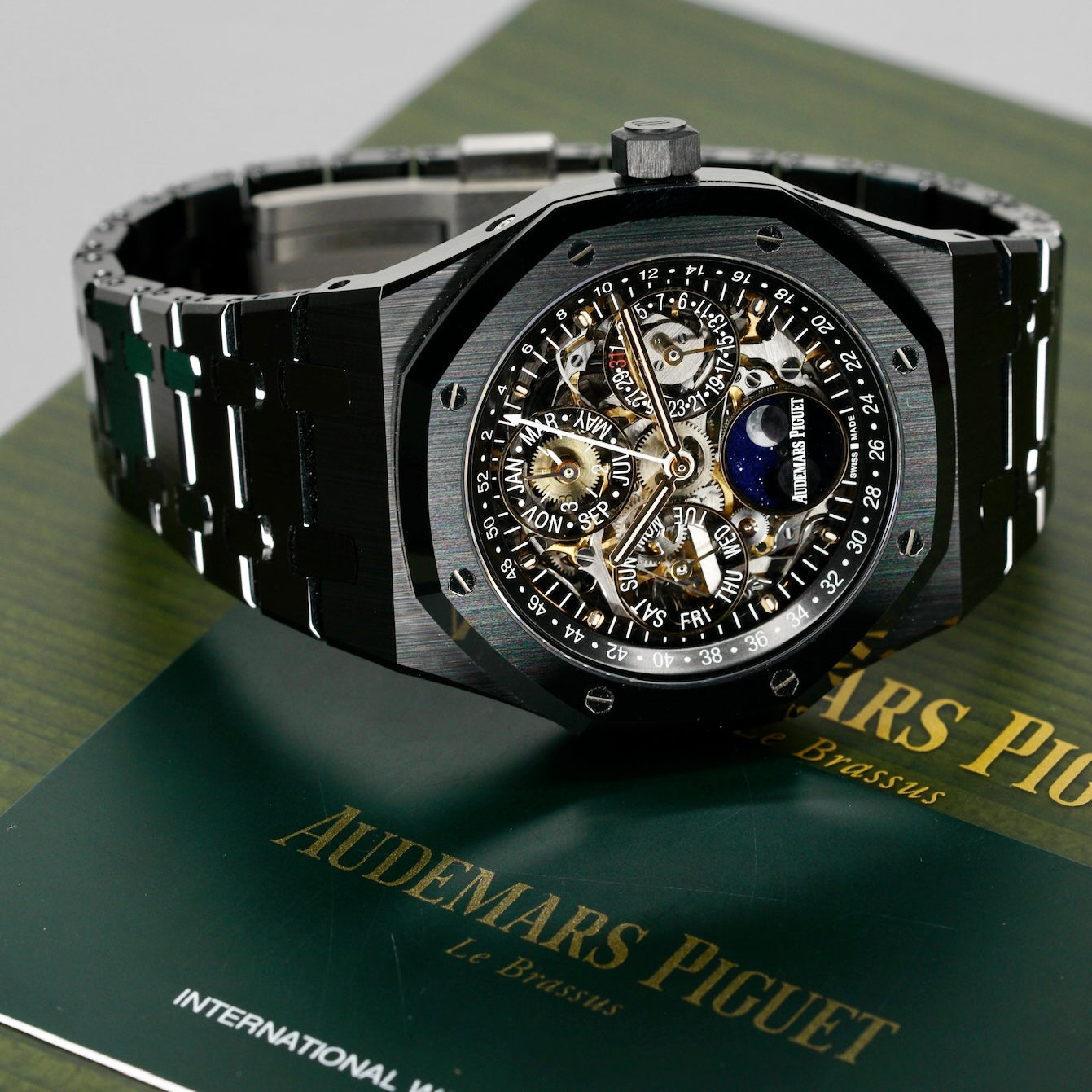 Audemars Piguet Royal Oak 26585CE.OO.1225CE.01 “CERAMIC PERPETUAL” Skeleton Dial Ceramic Perpetual Calendar 42mm