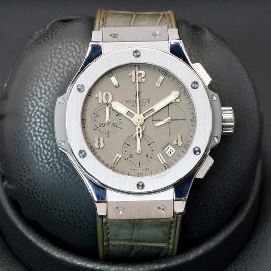 Hublot Big Bang 342.ST.5010.LR “EARL GREY” Stainless Steel Grey Strap 41mm
