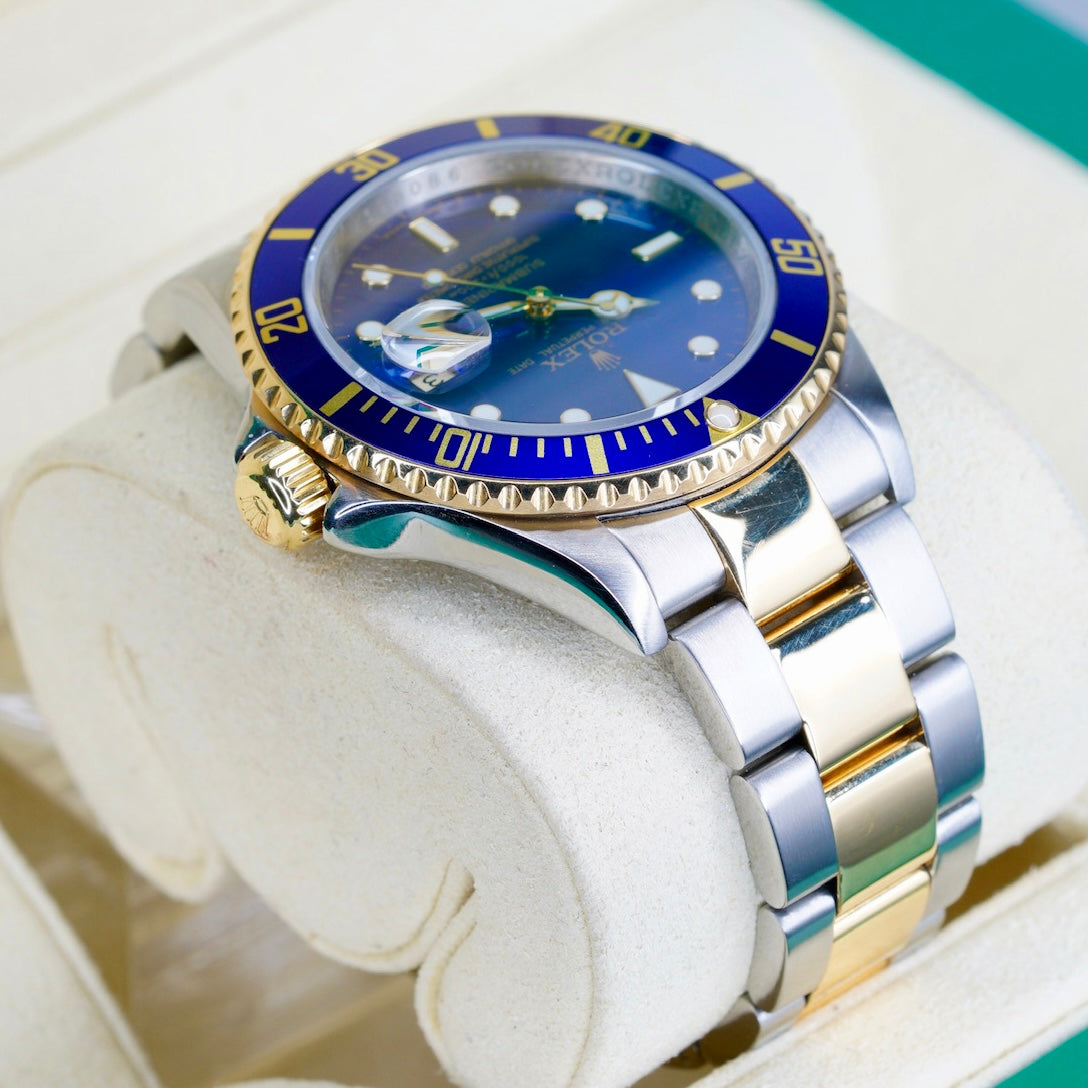 Rolex Submariner Date 16613 “BLUESY” Blue Dial Yellow Gold & Steel 40mm