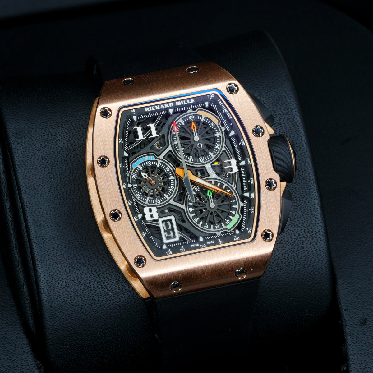 Richard Mille LIKE NEW 2023 RM 72-01RG Skeleton Dial Rose Gold Rubber Strap