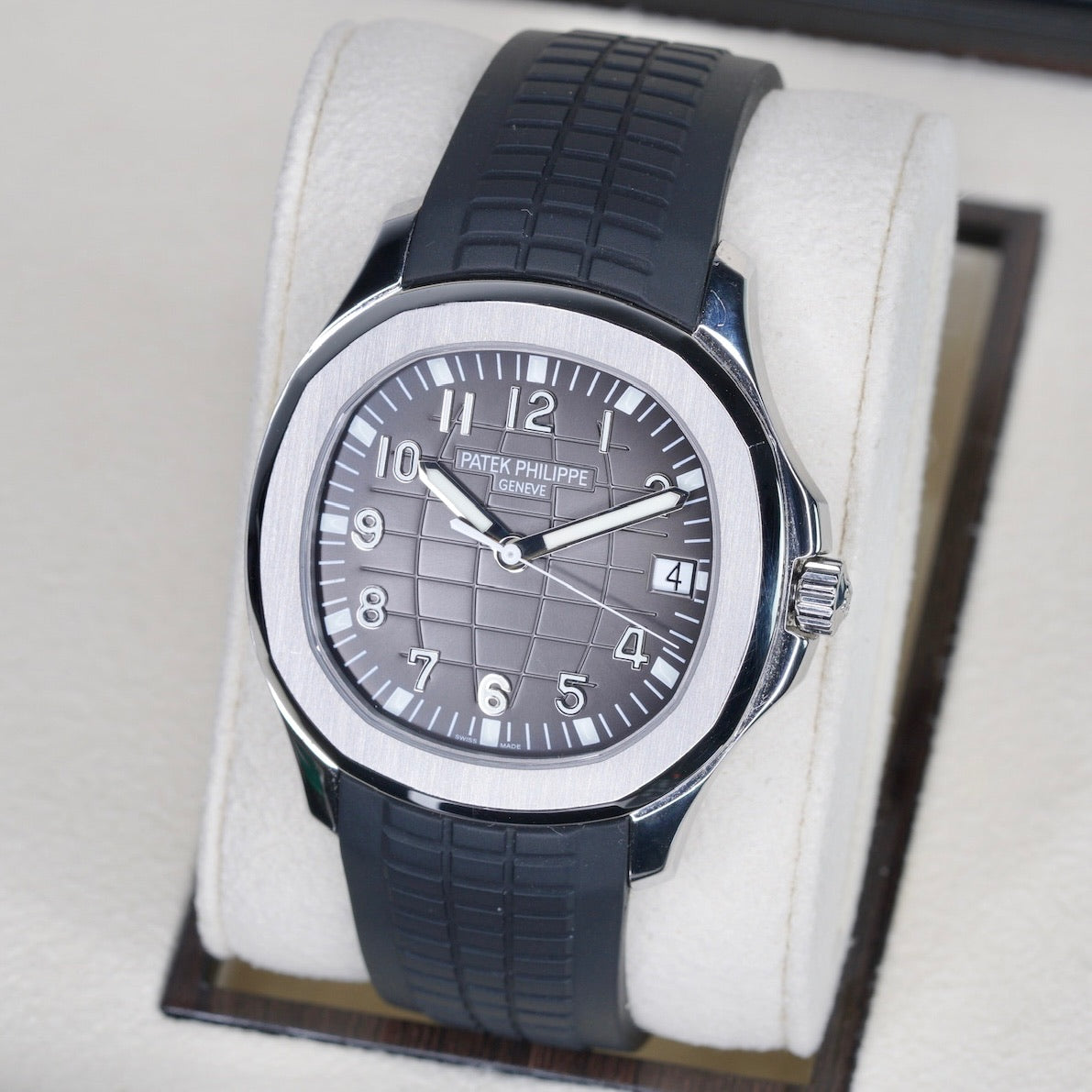 Patek Philippe Aquanaut 5167/1A-001 Black Dial Stainless Steel Bracelet & Tropical Strap 40mm 2011
