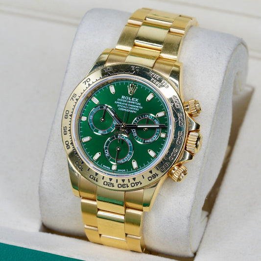 Rolex Daytona 116508 “JOHN MAYER” Green Dial Yellow Gold 40mm 2019