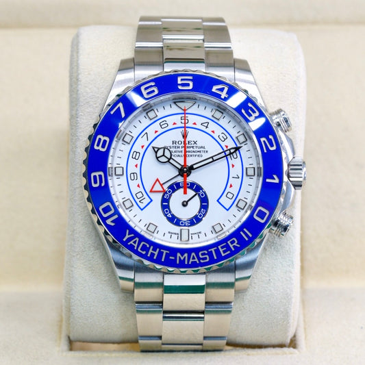 Rolex Yacht Master II 116680 Stainless Steel Mercedes Hands 44mm 2021