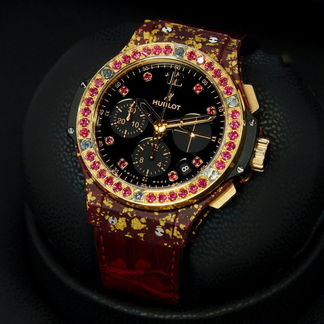 Hublot Big Bang “GOLD LINEN” Chronograph Limited Edition 200 PCS 41mm