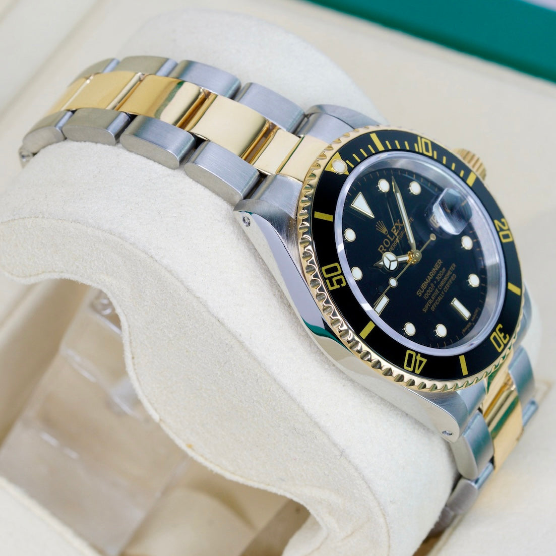 Rolex Submariner Date 16613LN Black Dial Two-Tone Yellow Gold & Steel 40mm