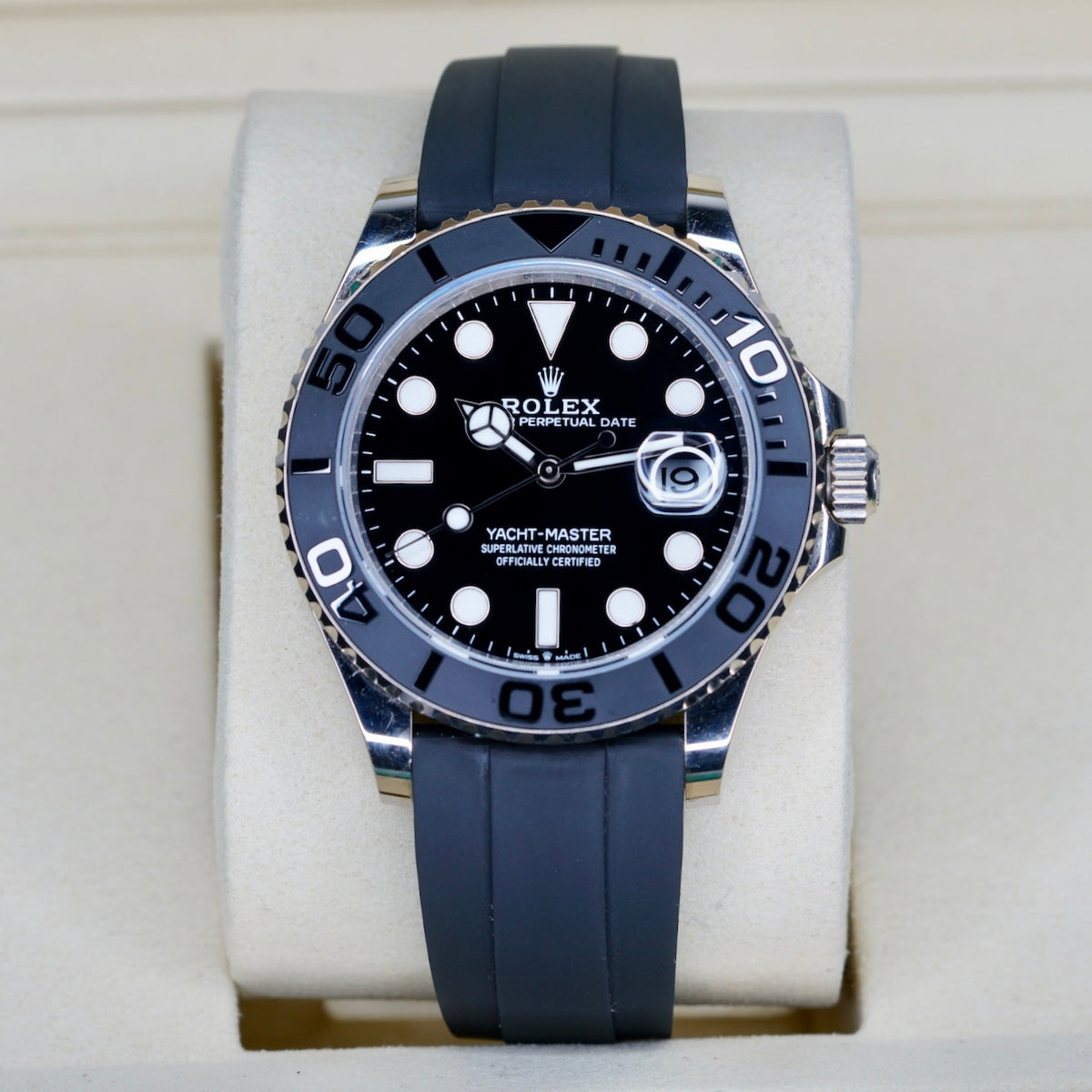 Rolex Yacht-Master 226659 Black Dial White Gold Oysterflex 42mm 2024