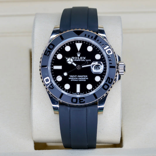 Rolex Yacht-Master 226659 Black Dial White Gold Oysterflex 42mm 2024
