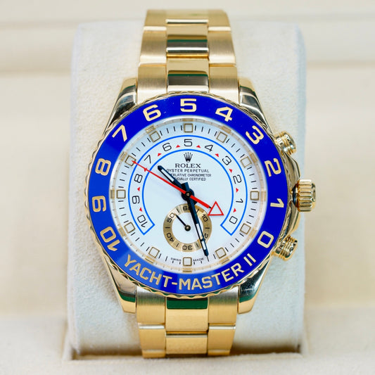 Rolex Yacht-Master II 116688 Yellow Gold White Dial 44mm