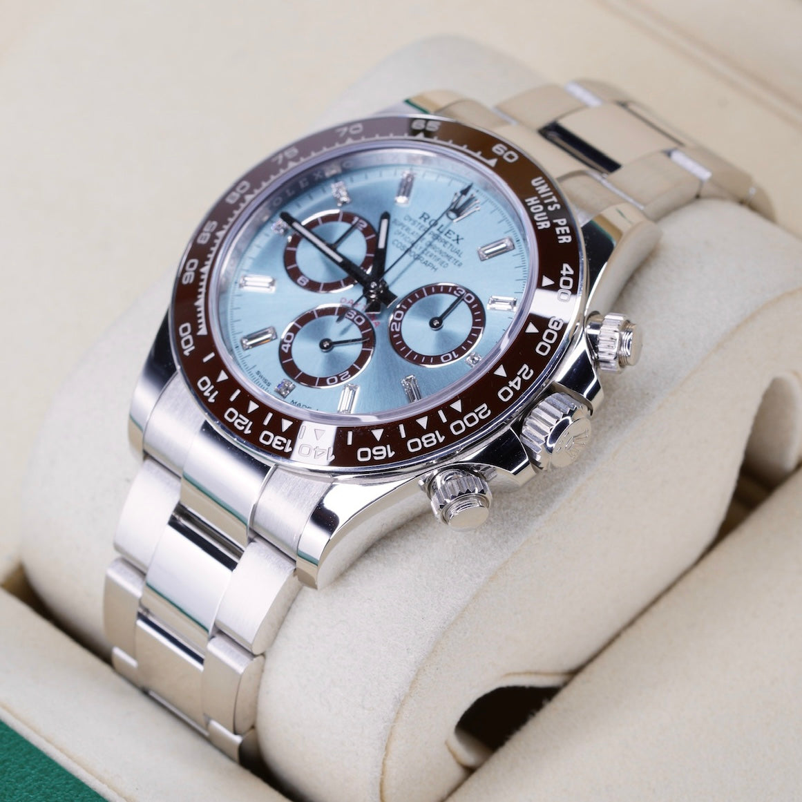 Rolex Daytona 126506 “PLATONA BAGUETTE” Ice Blue Baguette Dial Platinum 40mm 2025