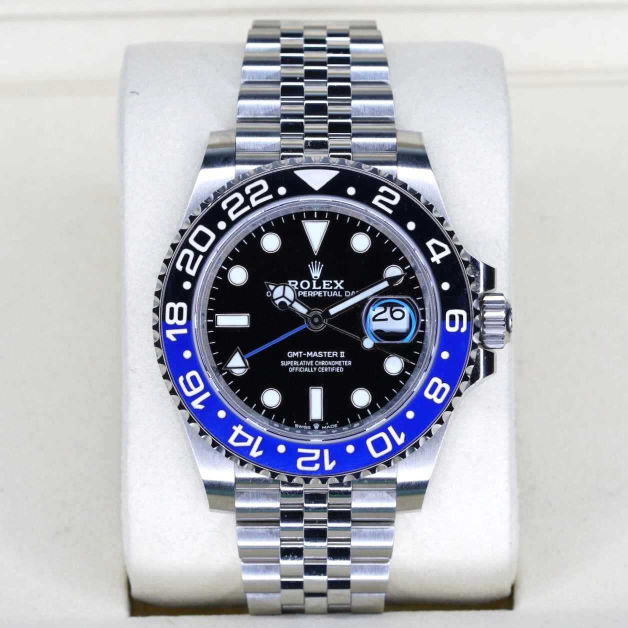 Rolex GMT-Master II 126710BLNR “BATGIRL” Black Dial Blue & Black Bezel Stainless Steel Jubilee 40mm 2022