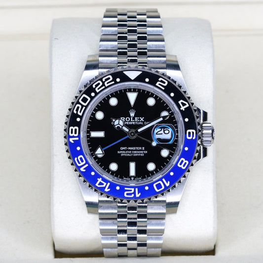 Rolex GMT-Master II 126710BLNR “BATGIRL” Black Dial Blue & Black Bezel Stainless Steel Jubilee 40mm 2022