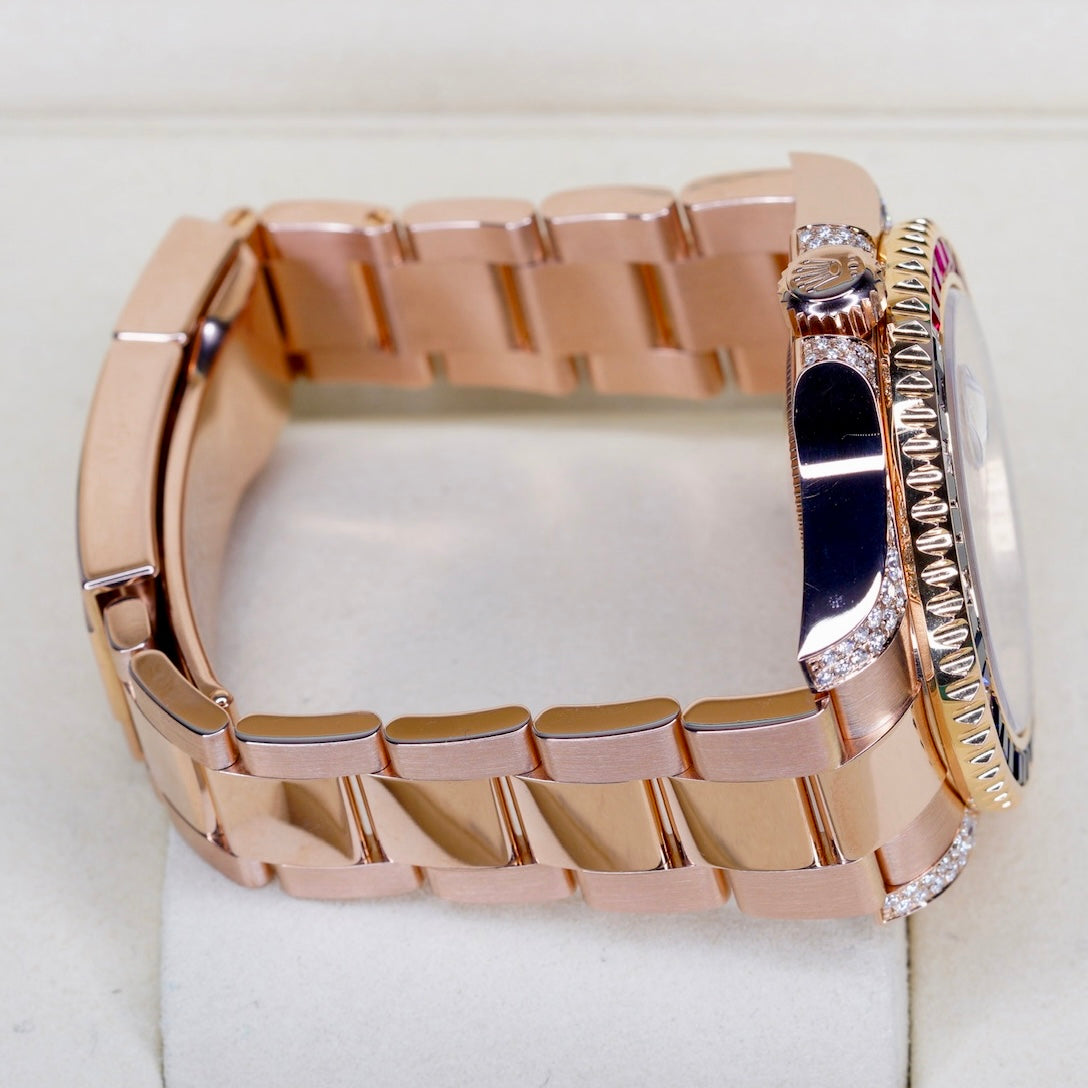Rolex GMT-Master II 126715CHNR “AM SARU” Rose Gold Am Diamond Set 40mm 2019