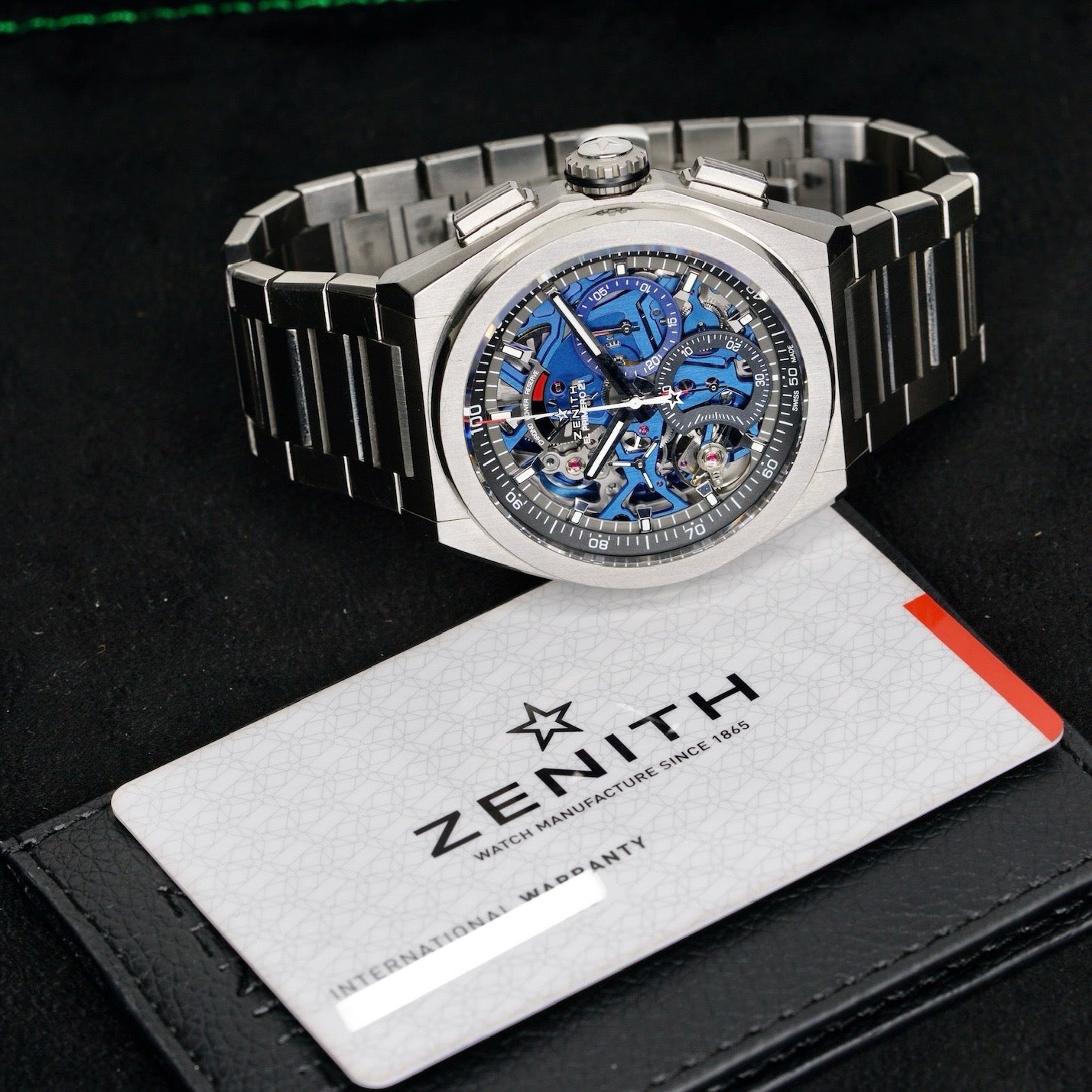 Zenith Defy El Primero 21 95.9002.9004/78.M9000 Skeleton Blue Dial Titanium 44mm 2019