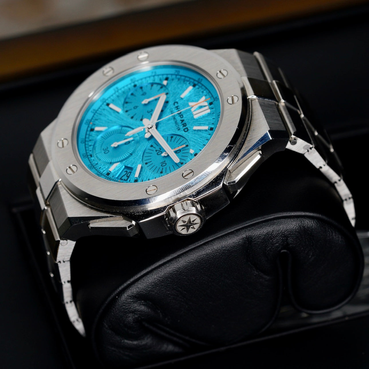 Chopard Alpine Eagle 298609-3006 “MARITIME BLUE XL” Turquoise Dial Chrono Stainless Steel 44mm