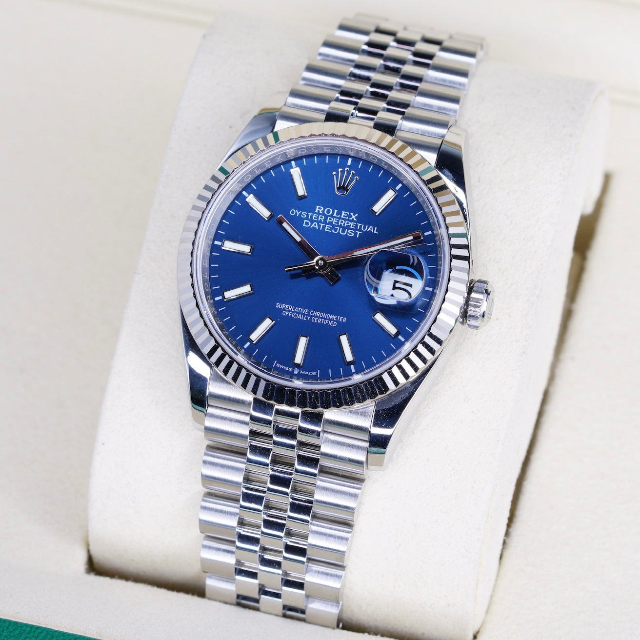 Rolex Datejust 126234 Blue Stick Dial Stainless Steel 36mm 2022