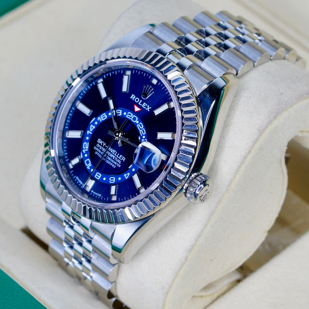 Rolex Sky-Dweller 336934 “SKY BLUE” Blue Stick Dial Stainless Steel Jubilee 42mm