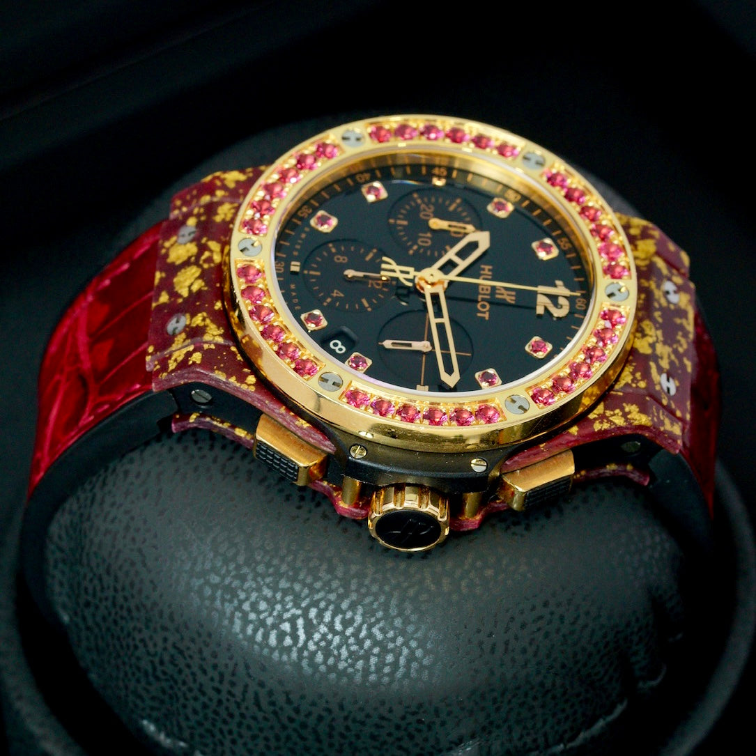 Hublot Big Bang “GOLD LINEN” Chronograph Limited Edition 200 PCS 41mm