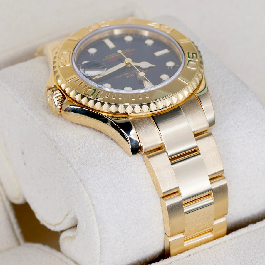 Rolex Yacht-Master 168628 Blue Dial Yellow Gold 35mm