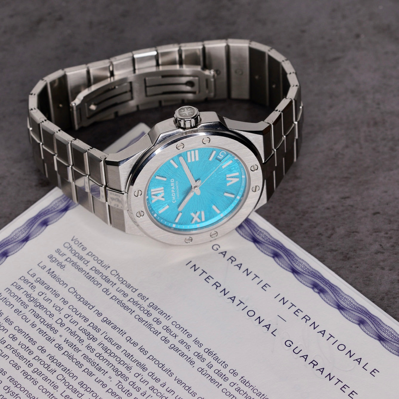 Chopard Alpine Eagle 298600-3016 “MARITIME BLUE” Turquoise Dial Stainless Steel 40mm