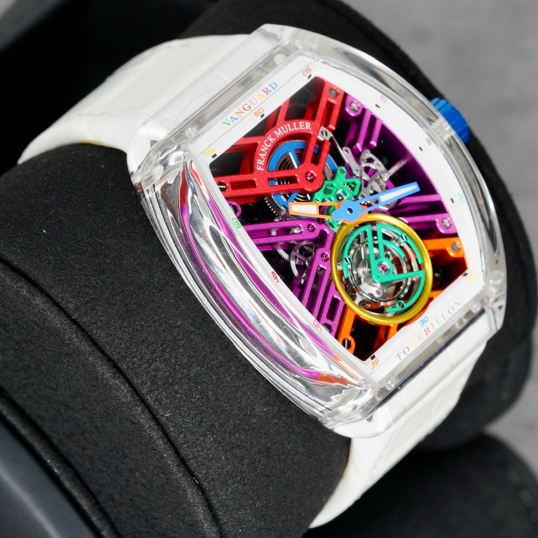 Franck Muller Vanguard V45 S6 SQT COL DRM BC “COLOR DREAM” Skeleton Sapphire