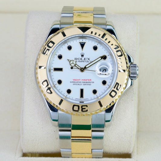 Rolex Yacht-Master 16623 White Dial Two-Tone Yellow Gold & Steel 40mm