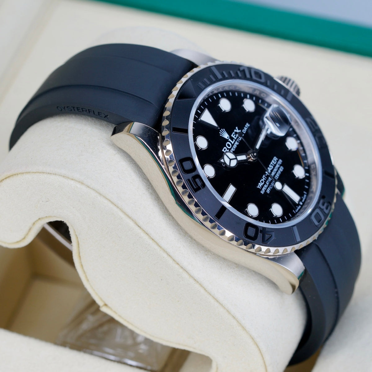 Rolex Yacht-Master 226659 Black Dial White Gold Oysterflex 42mm 2024