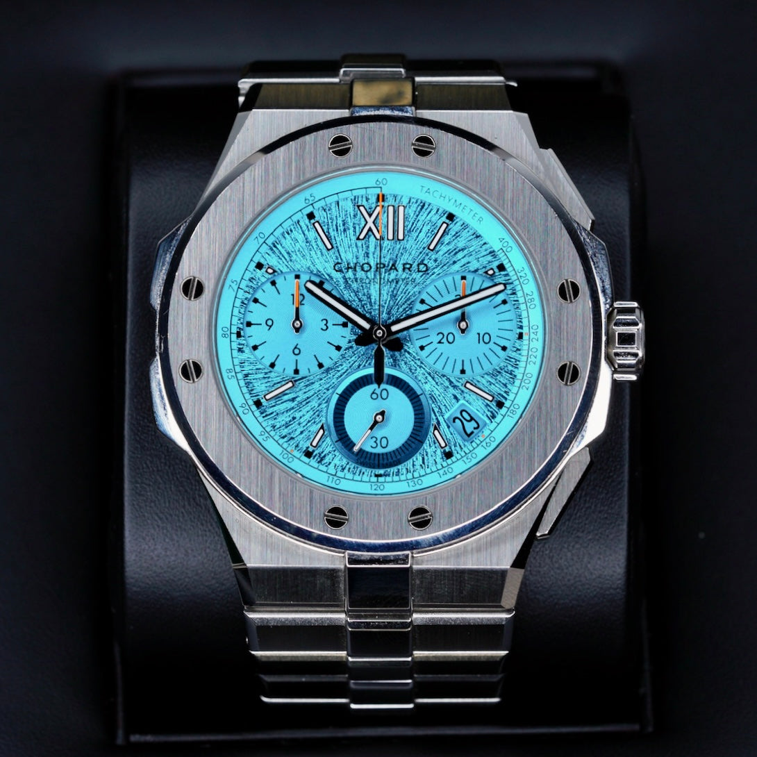 Chopard Alpine Eagle 298609-3006 “MARITIME BLUE XL” Turquoise Dial Chrono Stainless Steel 44mm