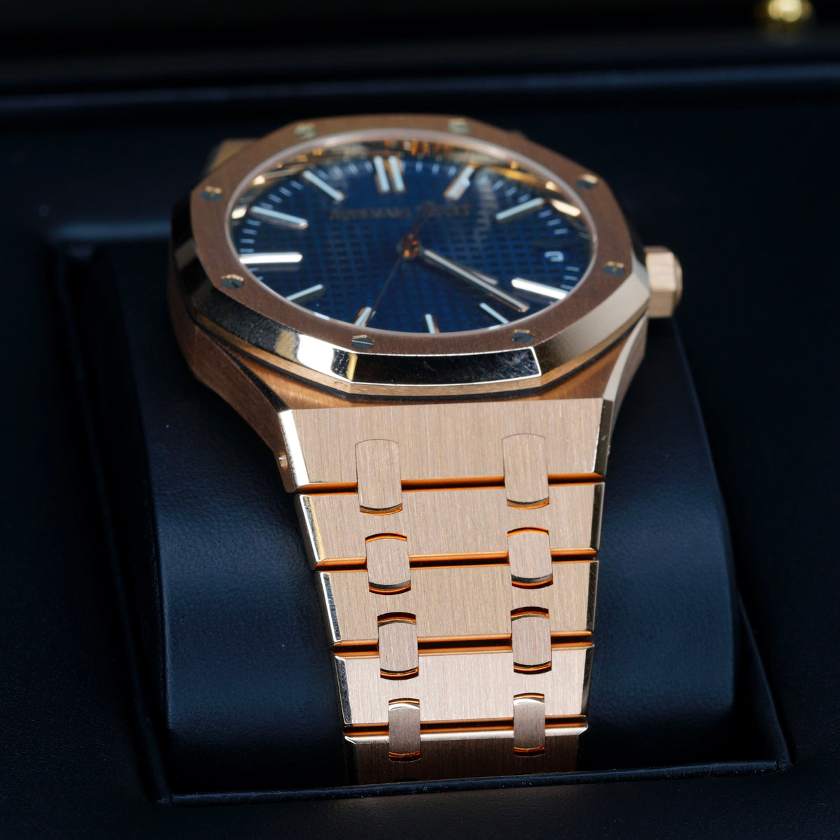 Audemars Piguet NEW Royal Oak 15510OR.OO.1320OR.03 “BLUE OAK” Blue Dial Rose Gold 41mm