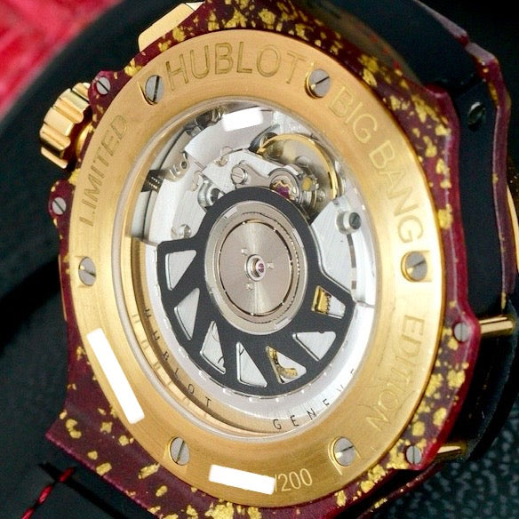 Hublot Big Bang “GOLD LINEN” Chronograph Limited Edition 200 PCS 41mm