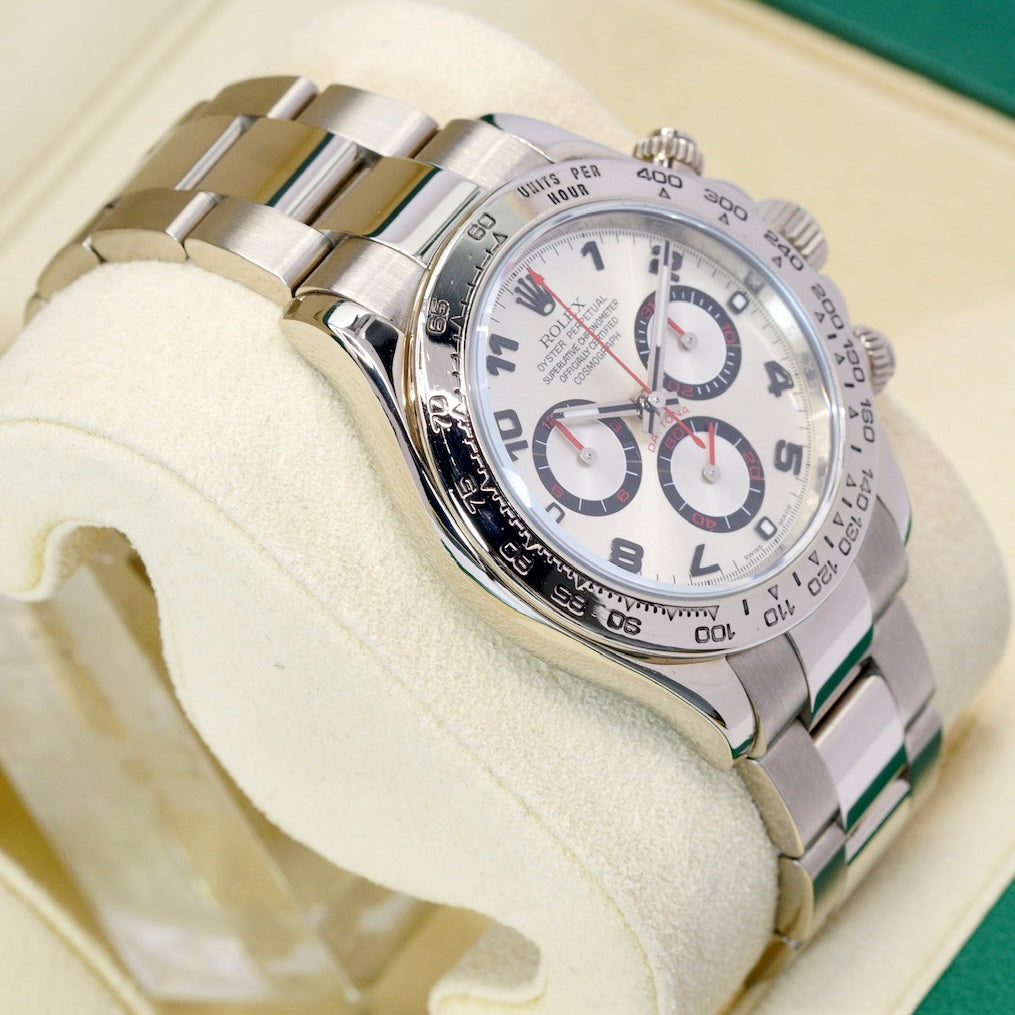 Rolex Daytona 116509 Silver Arabic Dial White Gold 40mm