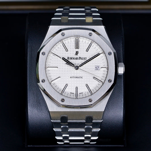 Audemars Piguet Royal Oak 15400ST.OO.1220ST.02 “WHITE OAK” White Dial Stainless Steel 41mm 2013