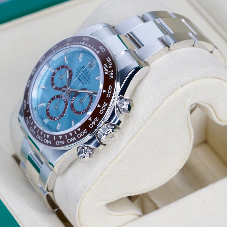 Rolex Daytona 126506 “PLATONA” Ice Blue Dial Platinum Open Case Back 40mm 2025