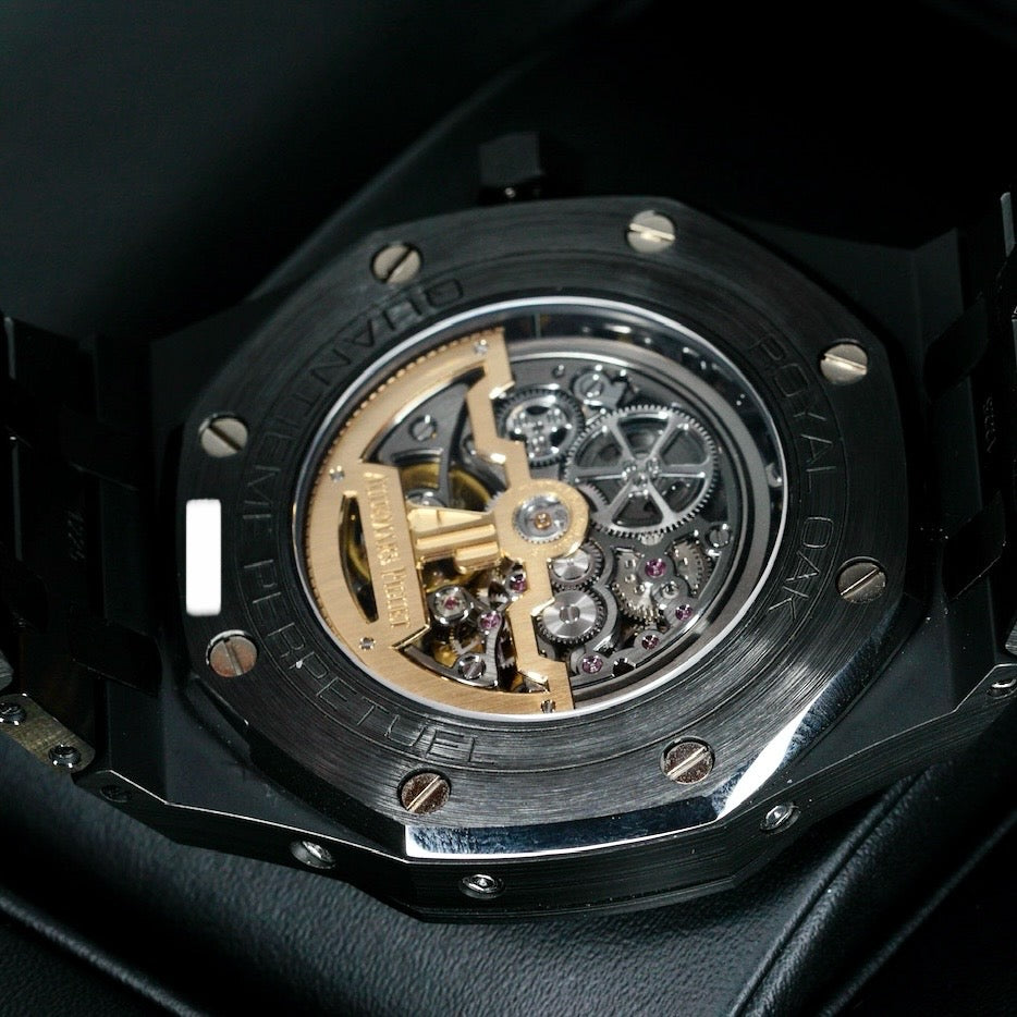 Audemars Piguet Royal Oak 26585CE.OO.1225CE.01 “CERAMIC PERPETUAL” Skeleton Dial Ceramic Perpetual Calendar 42mm