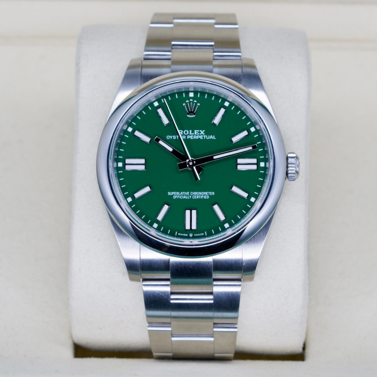Rolex Oyster Perpetual 124300 “DEEP GREEN” Green Dial Stainless Steel 41mm 2025