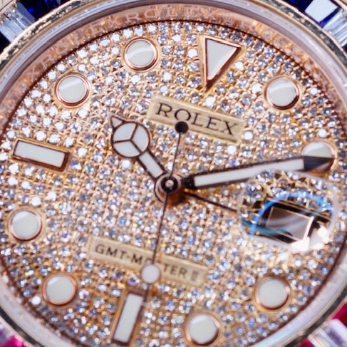 Rolex GMT-Master II 126715CHNR “AM SARU” Rose Gold Am Diamond Set 40mm 2019