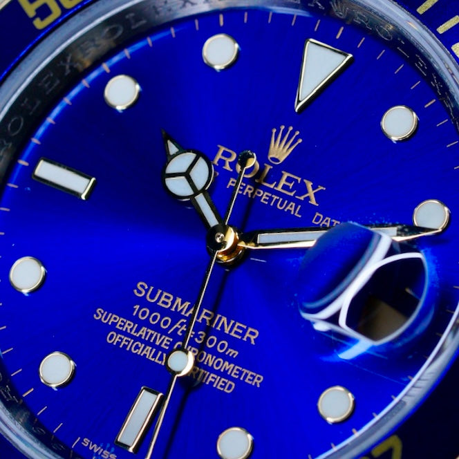 Rolex Submariner Date 16613 “BLUESY” Blue Dial Yellow Gold & Steel 40mm