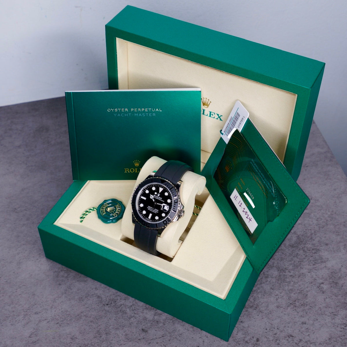 Rolex Yacht-Master 226659 Black Dial White Gold Oysterflex 42mm 2024