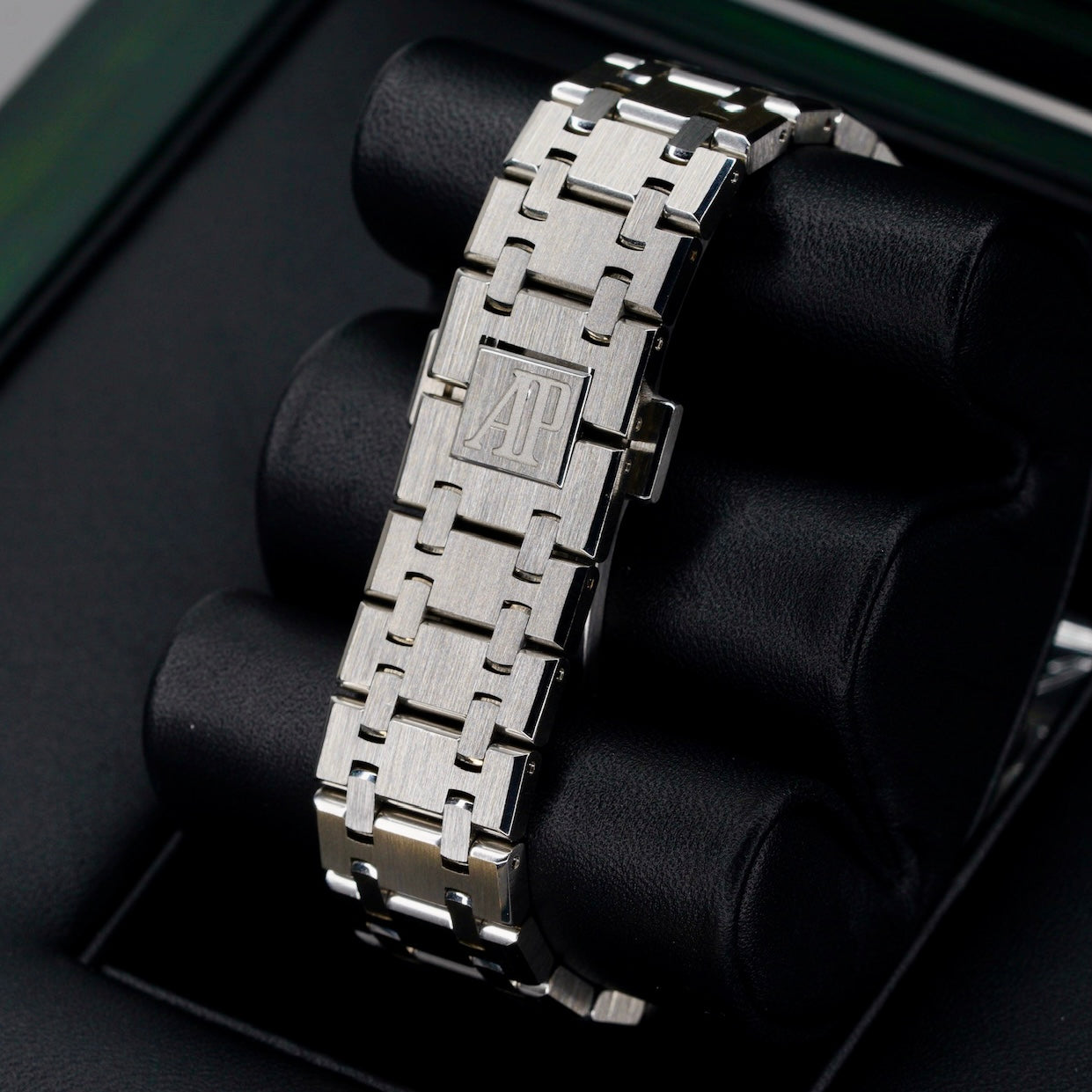 Audemars Piguet Royal Oak Blue Dial Diamond Bezel Stainless Steel 37mm