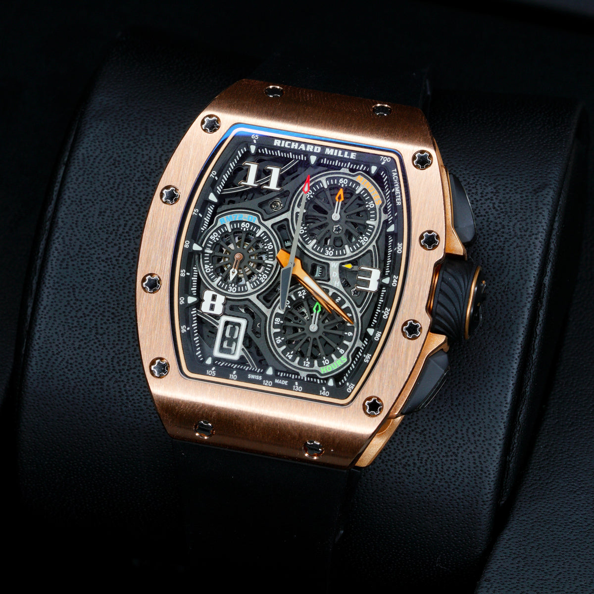 Richard Mille LIKE NEW 2023 RM 72-01RG Skeleton Dial Rose Gold Rubber Strap