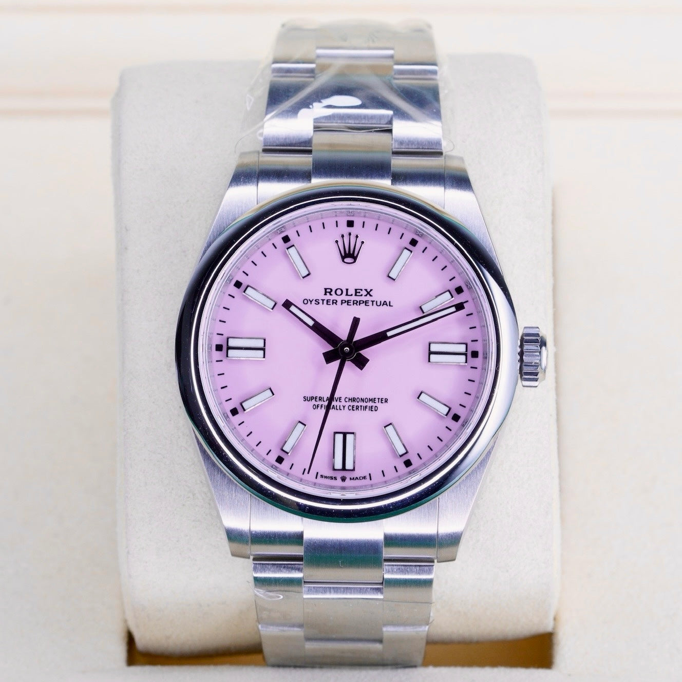 Rolex NEW 2026 Oyster Perpetual 134300 “CANDY” Pink Dial Stainless Steel 41mm