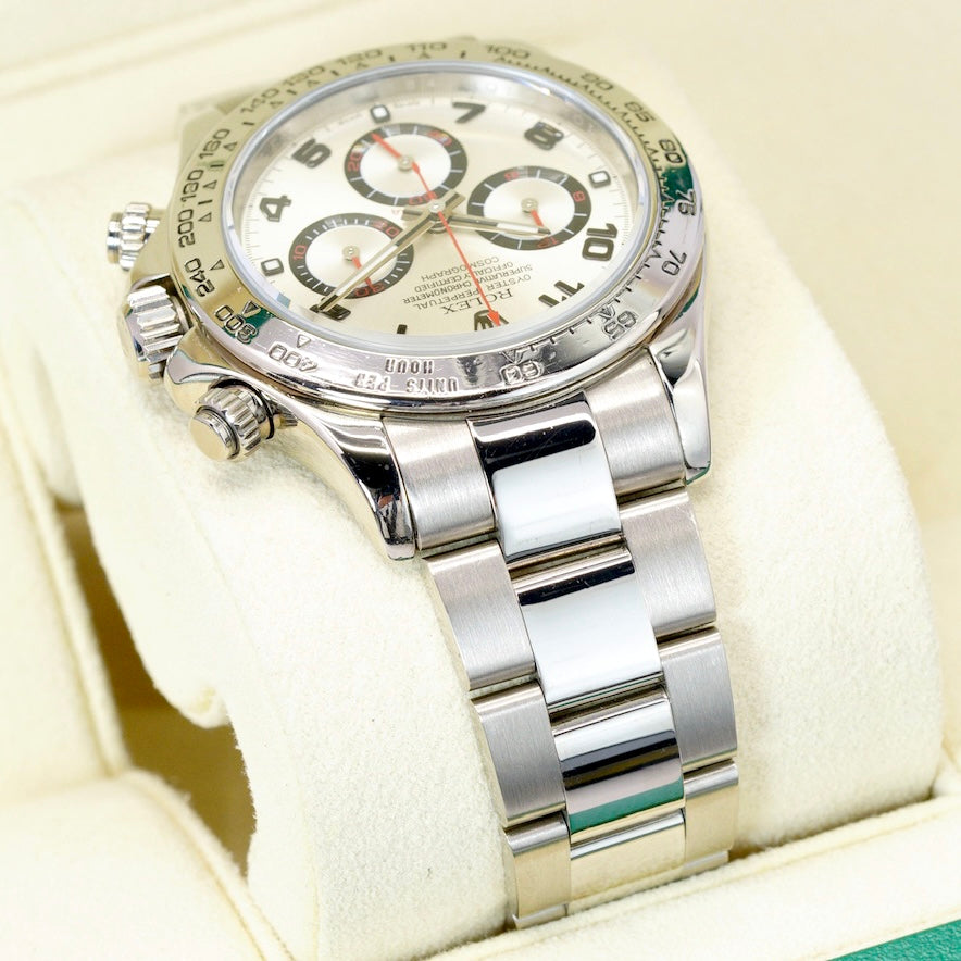 Rolex Daytona 116509 Silver Arabic Dial White Gold 40mm