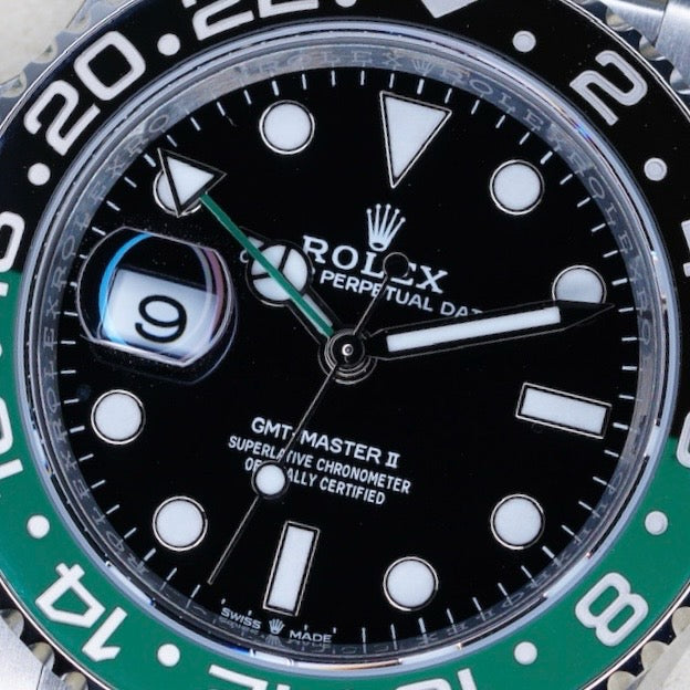 Rolex NEW 2026 GMT-Master II 126720VTNR “SPRITE” Black Dial Black & Green Bezel Stainless Steel Jubilee 40mm