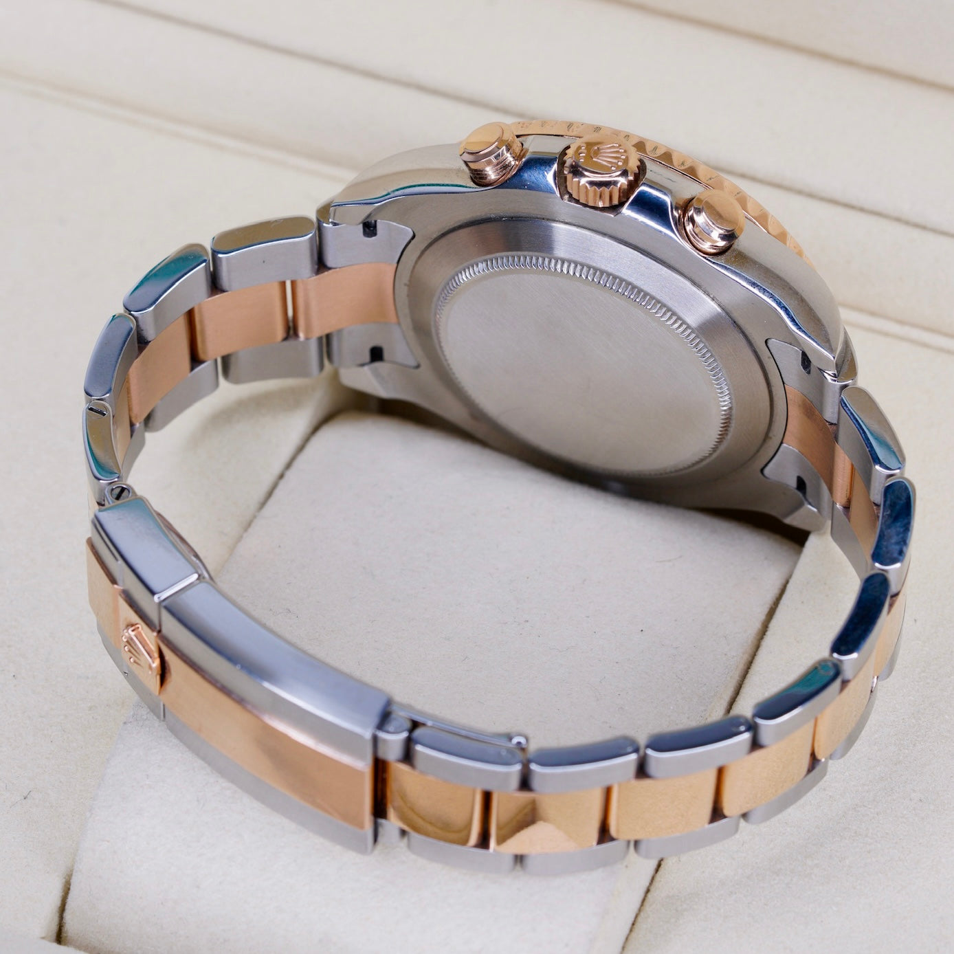 Rolex Yacht-Master II 116681 “MERCEDES HANDS” White Dial Mercedes Hands Two-Tone Rose Gold & Steel 44mm 2019
