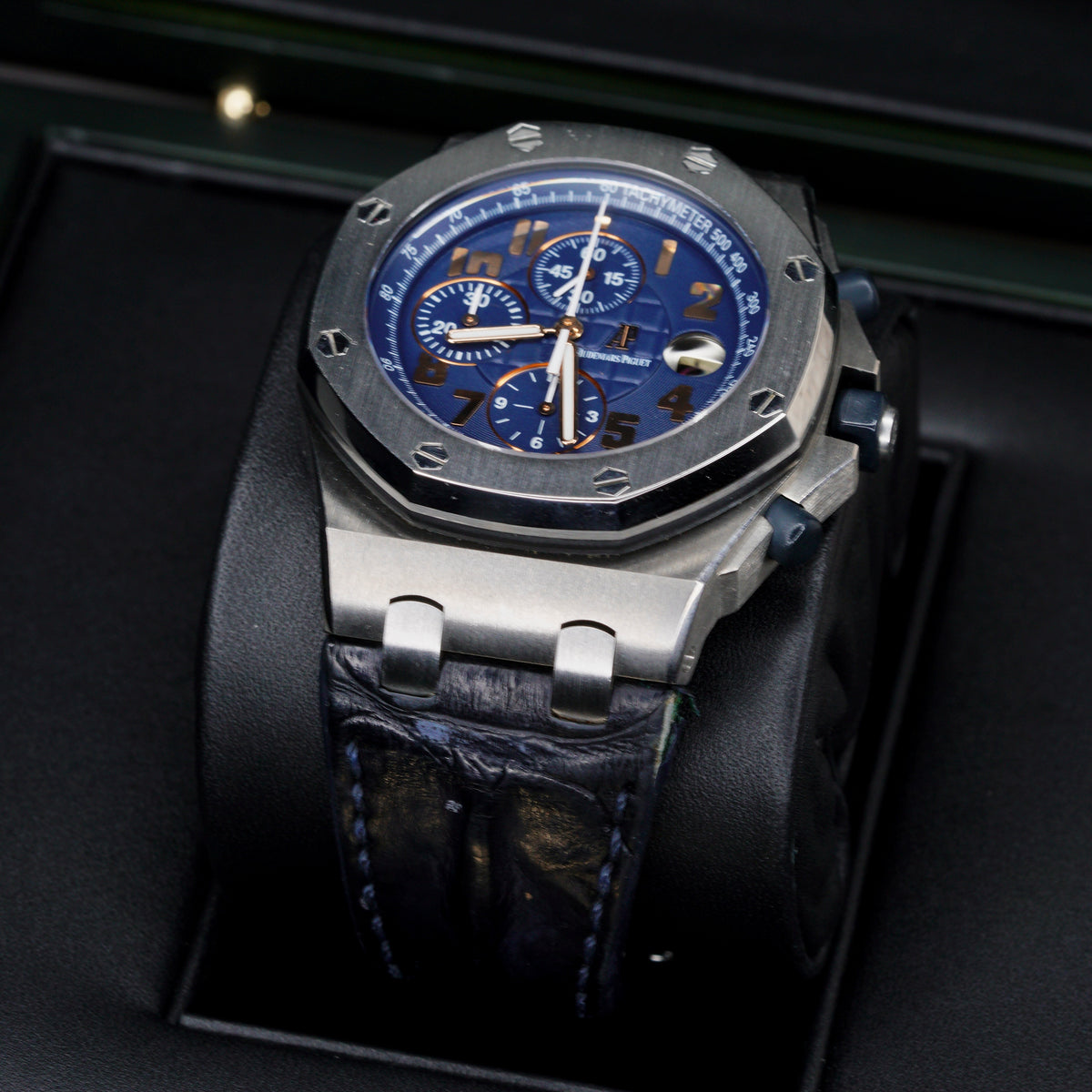 Audemars Piguet Royal Oak Offshore 26365IS.OO.D305CR.01 “PRIDE OF ARGENTINA” Blue Dial Titanium Leather Strap