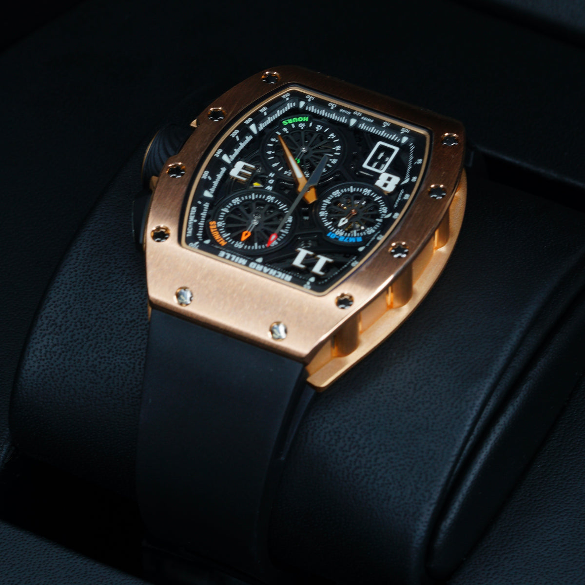 Richard Mille LIKE NEW 2023 RM 72-01RG Skeleton Dial Rose Gold Rubber Strap