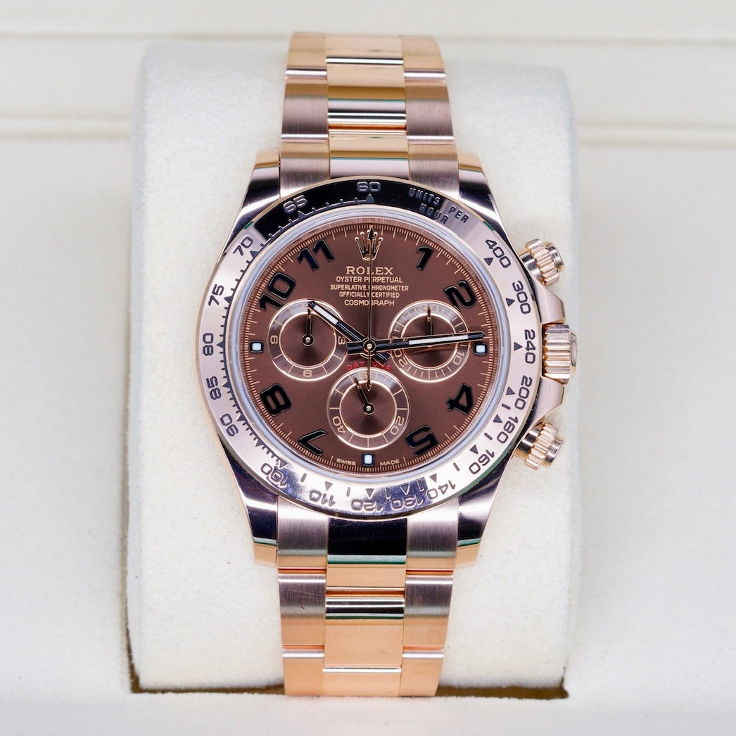 Rolex Daytona 116505 “CHOCO ARABIC” Brown Arabic Dial Rose Gold 40mm 2018